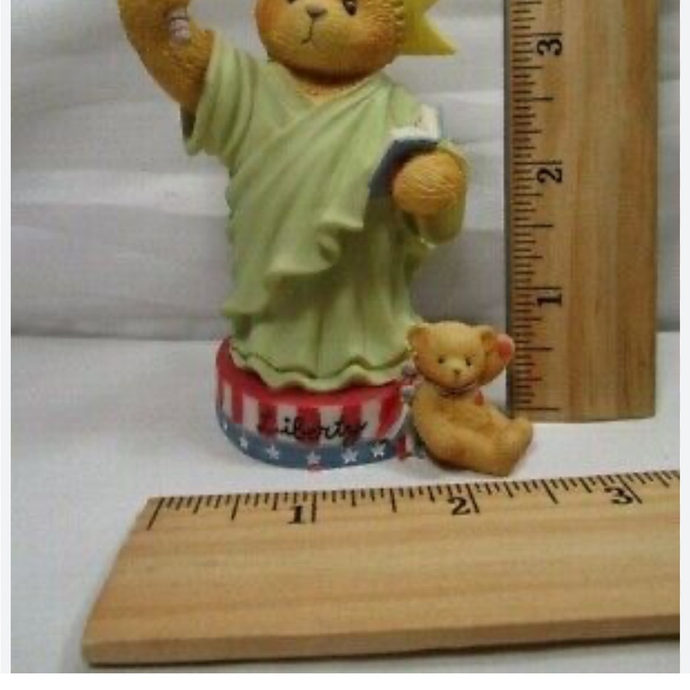 Cherished Teddies " My Country Tis Of Thee " Figurine In Box